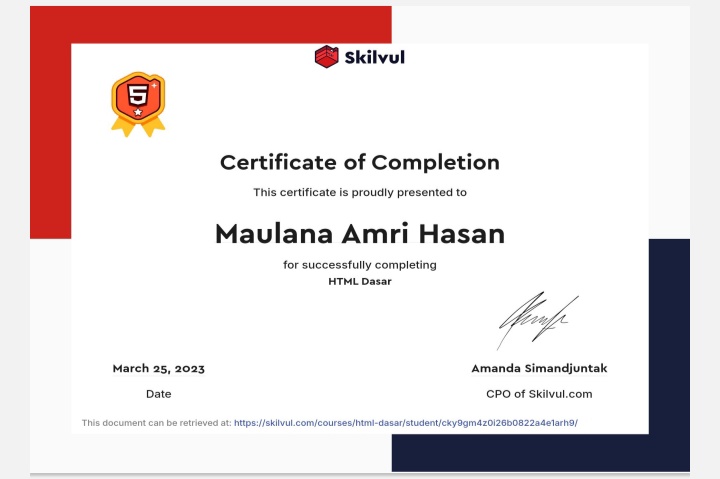 HTML5 certification